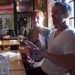 Artblog Radio - Powhida and Dalton 3 William Powhida and Jennifer Dalton, speaking with Libby and Roberta, July, 2010, during an Artblog Radio podcast interview