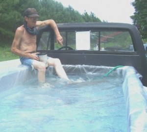 A southern style DIY swimming hole; image provided by Rob Matthews