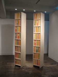 Isaac Resnikoff, The Complete History of the USA, Versions I and II, 2006, carved wood, shown here at fleisher-ollmangallery.com