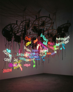 Installation work by the late, renowned Jason Rhoades. Photo: Institute of Contemporary Arts.
