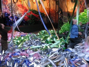 Robert Chambers, Ribbon Cutting, performance/ephemeral installation on Arch Street. The kids jumped right in. 