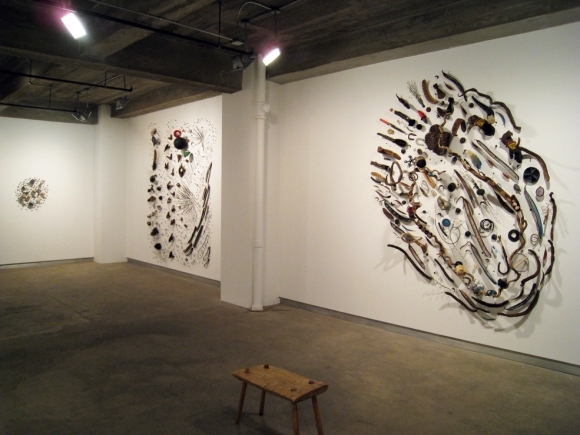 Ron Klein, installation shot from Out of Gravity at Howard Scott Gallery