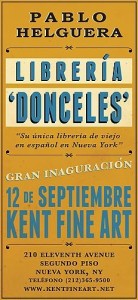Poster for Libreria Donceles photo courtesy the artist