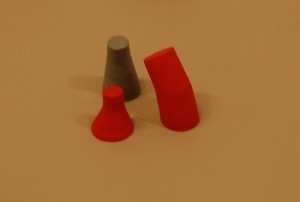 Fabio J. Fernandez, Three Cones, Interrupted, ceramic