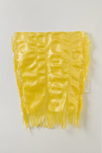Yellow Weave, yellow polymer paper ribbon