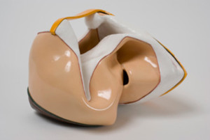 Kathy Butterly, Latex, 2008, clay and glaze. Collection of Marge Brown and Phil Koladner. Image courtesy of the artist and Tibor de Nagy Gallery, New York