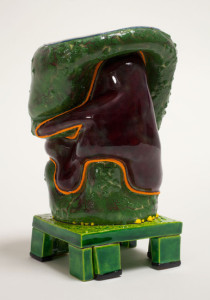 Kathy Butterly, Green Electric, 2012, clay and glaze. Image courtesy of the artist and Tibor de Nagy Gallery, New York.