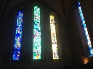 Marc Chagall’s stained-glass windows, Fraumünster Church, 1967