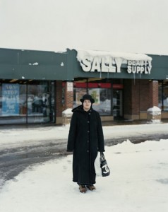 Alec Soth, Brianna, from Fashion Magazine. Some of the people in this book are from Minnesota, others, Paris. "I really wanted to bring in my own people." 