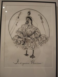 Fay Stanford, Indigenous Princess, 2007, ink on yupo, 21.25 x 15.25 inches