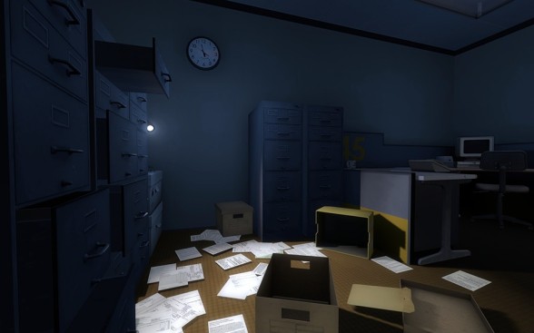 The Stanley Parable, screen shot of office