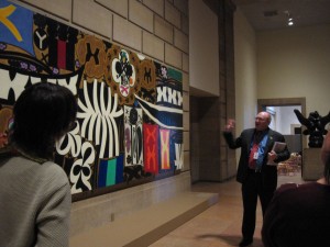 Michael Taylor talking about a Thomas Chimes work at Chimes' solo exhibit at the Philadelphia Museum of Art