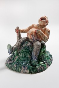  Tiago Carneiro da Cunha, gargantua rex 2009 faiança / faience 42 x 43 x 38 cms