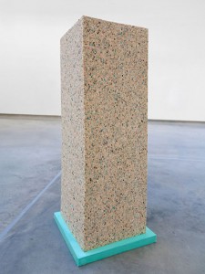 Barbara Knezevic 'Tenuous Monument' (2012) Reconstituted foam, silicone, 40 x 40 x 120 cm