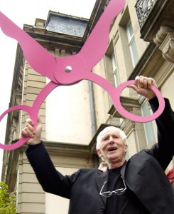 Ungerer at the opening of the Tomi Ungerer Museum in Strasbourg (2007).