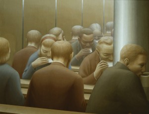 George Tooker, Lunch, 1964