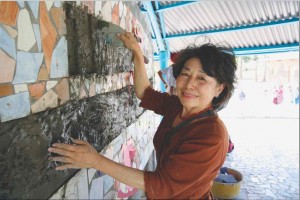 Artist Lily Yeh, subject of The Barefoot Artist. 