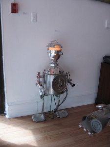 Vazquez robot. Many of them had lighting components and one even had an interactive foot pedal to make one of the parts move on the face.