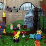 A Wee Willie Wonka diorama of Peeps--workplace productivity takes an unexpected turn