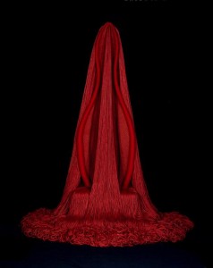 Claire Zeissler ‘Red Preview’,(1969) jute, 96 x 60 in.